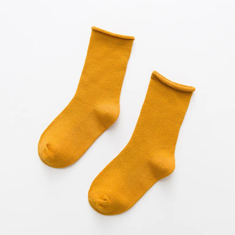 Детская Хлопковая сетчатая трубка для керлинга, носки однотонные детские носки для мальчиков, детские носки, Calzini Antiscivolo Bambini Meisje