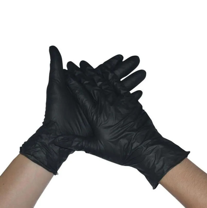 50/100PCS Black Color Disposable Latex Gloves Garden Gloves For Home Cleaning Rubber Or Cleaning Universal Food