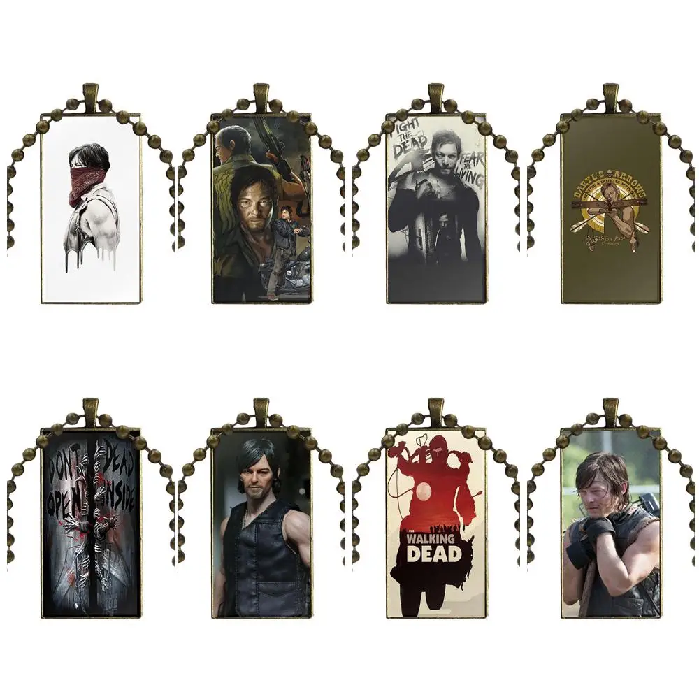 Женское прямоугольное ожерелье с подвеской The Walking Dead Norman Reedus Daryl Dixon дизайнерский