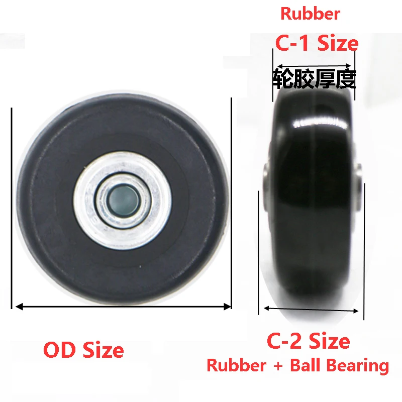 Замена чемодан багажа колеса для вращающихся колес 4 шт.|luggage replacement wheels|luggage