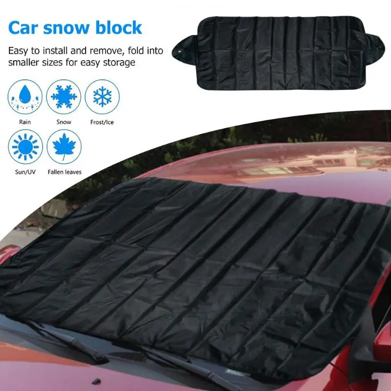 

Car Windshield Snow Cover Ice Shield Protector Front Rear Windscreen Exterior Protection Sun Shade Covers Snow Blocked Protector