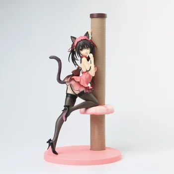

Japanese Anime Figure DATE A LIVE Tokisaki Kurumi Pajamas Cat Ear Ver Action Figure Collectible Model Toys Doll