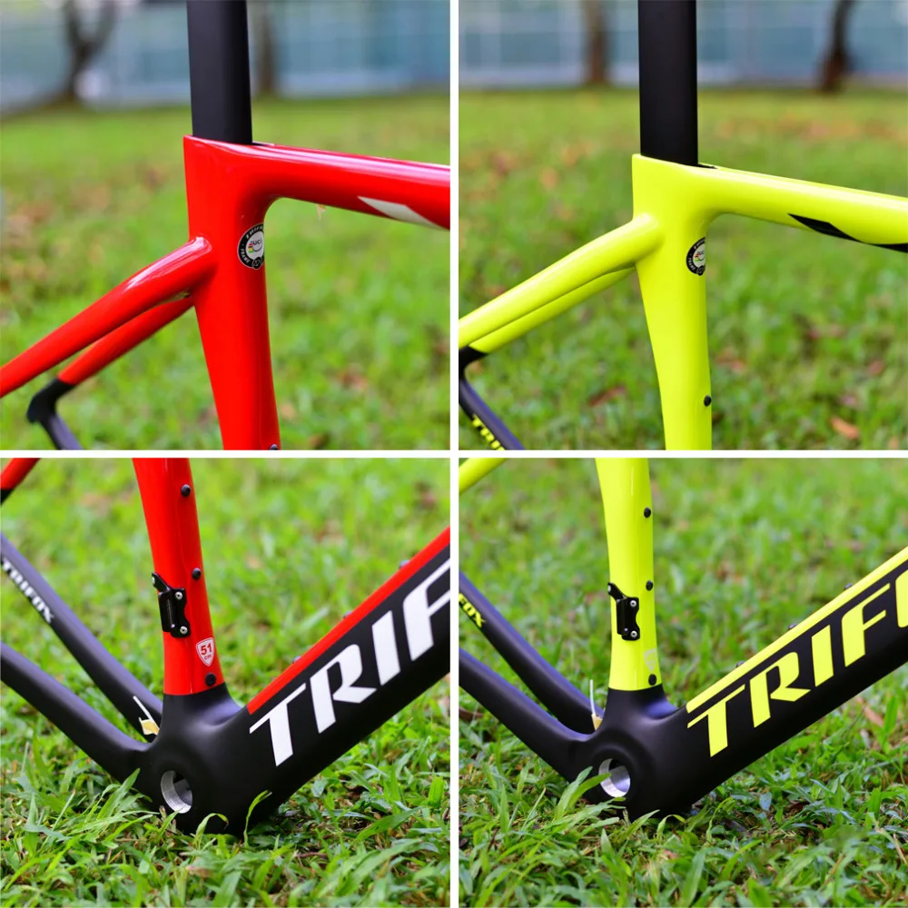 Clearance 2019 TRIFOX  T800 carbon road bike frame cycling bicycle frameset super light 980g Di2/mechanical racing carbon road frame 4