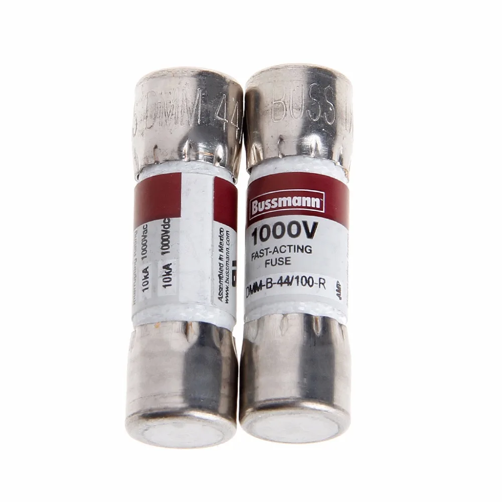 

2PC DMM-B-44/100 10x35MM 44MA 1000VAC/DC Buss Fuse For Fluke Multimeter BUSSMANN