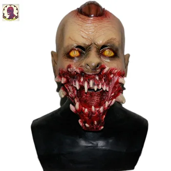 

Top Sell Newly Design Deluxe Quality Realistic Party Dress Adult Latex Rubber Halloween Zombie Mask Scary Horror Mask