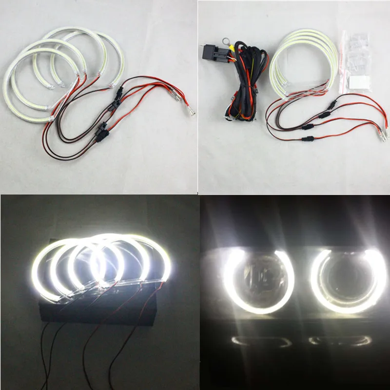 e38 e39 e46 projetor farol automático smd led angel eyes