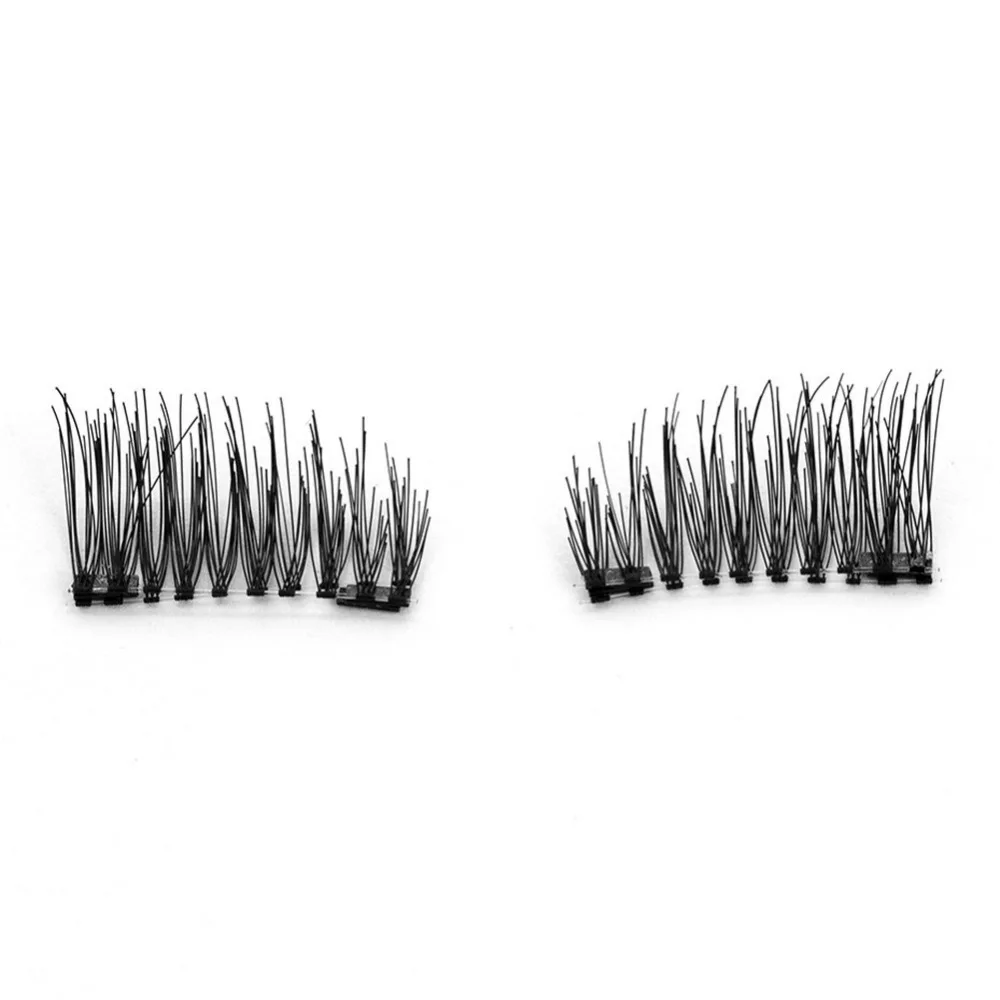 Накладные ресницы 3D Магнитная Lashes Natural давно двойной магнит Поддельные ресницы машина сделала Газа Lashes Cilios Postico