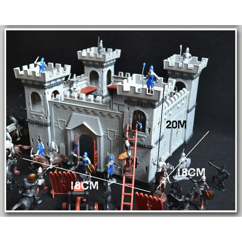 Medieval Knights Castle Soldiers Infantry Figures Accessory Playset Toy