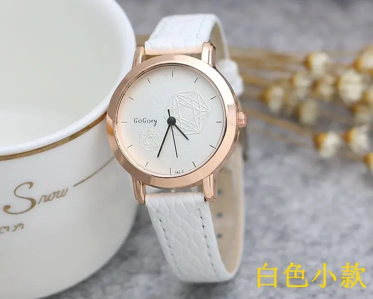 Лидер продаж Gogoey бренд Кожа розового золота пара часы для женщин мужчин пара модное платье кварцевые наручные часы go142-2
