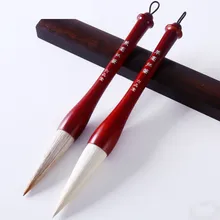 Шерсть ласки ручка-кисть для каллиграфии Китайская традиционная Caligrafia пишущий бункер-фигурные макияжные кисточки несколько волос ручка-кисть для каллиграфии