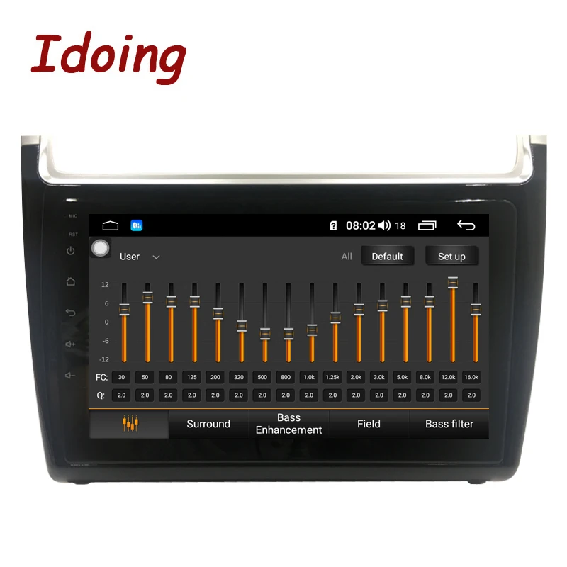 Flash Deal Idoing 9"4G+64G 2.5D Octa Core Car Android8.1 Radio Multimedia Player For Volkswagen POLO 2008-2012 DSP GPS Navigation Glonass 1