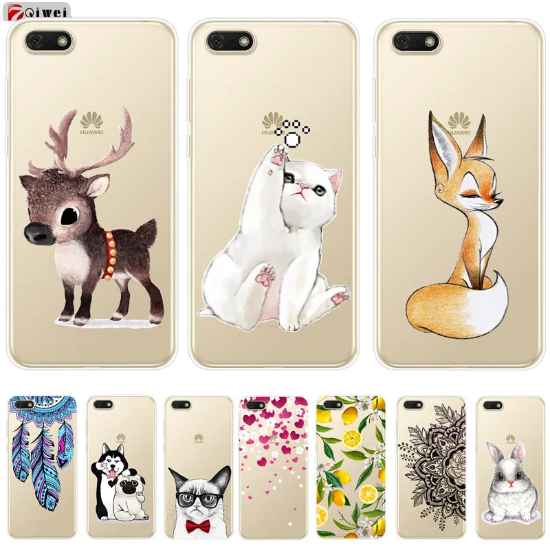 

Cover For Huawei Y5 Lite 2018 Case For Huawei Y5lite Phone Case For Huawei Y5 Lite 2018 DRA-LX5 Soft Silicone TPU Coque Clear