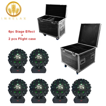

IMRELAX 6pcs 5x18W RGBWA UV 6in1 LED Stage Light Effect With Flight Case Package LED Rotatable Magic Ball Light For Stage Party