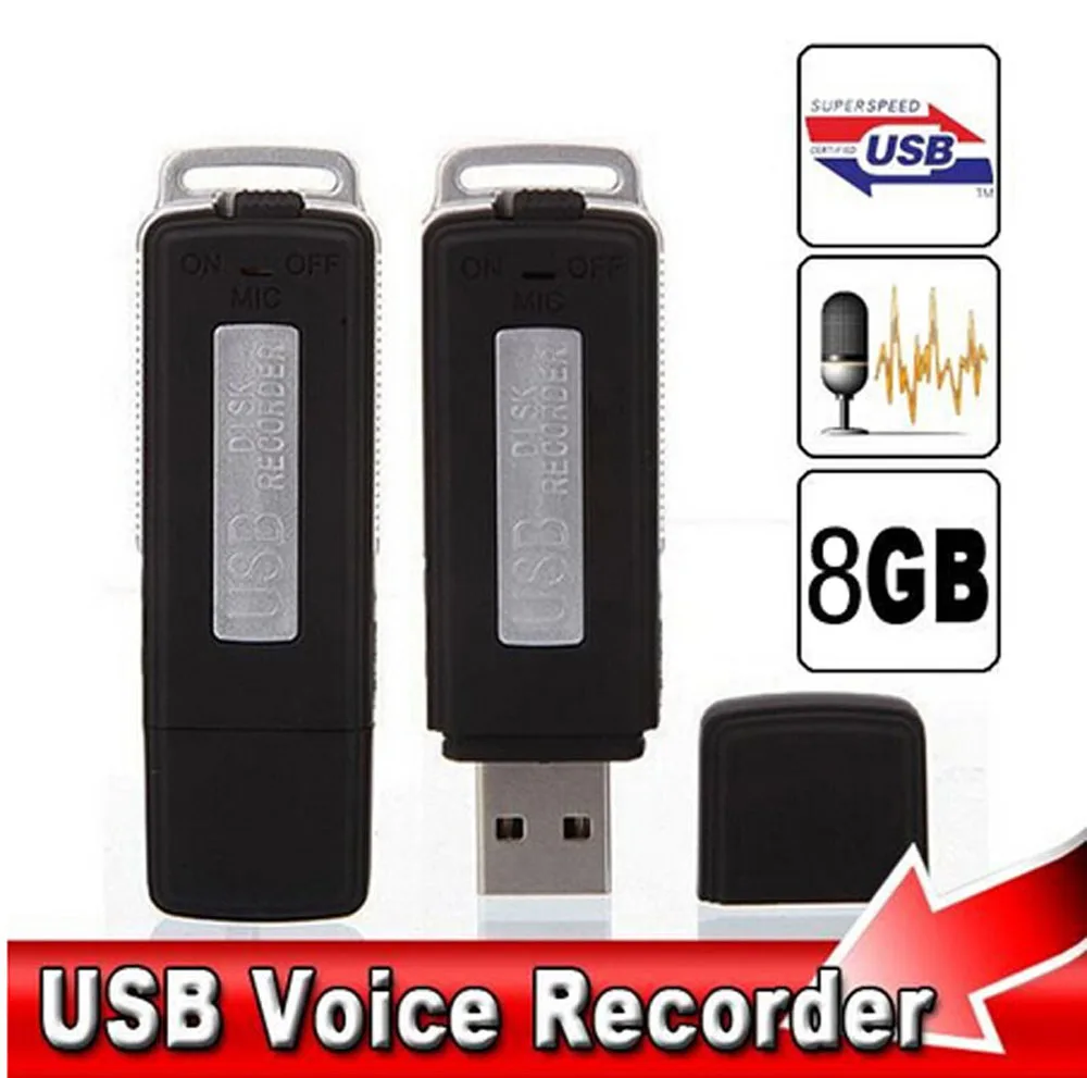 

003 New Mini 8GB USB Driver Digital Audio Voice Recorder U Flash Disk Dictaphone