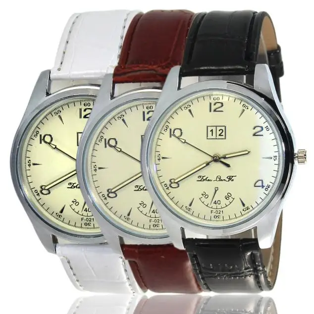 2018 Fashion Digital Pattern Leather Band Analog Quartz Vogue