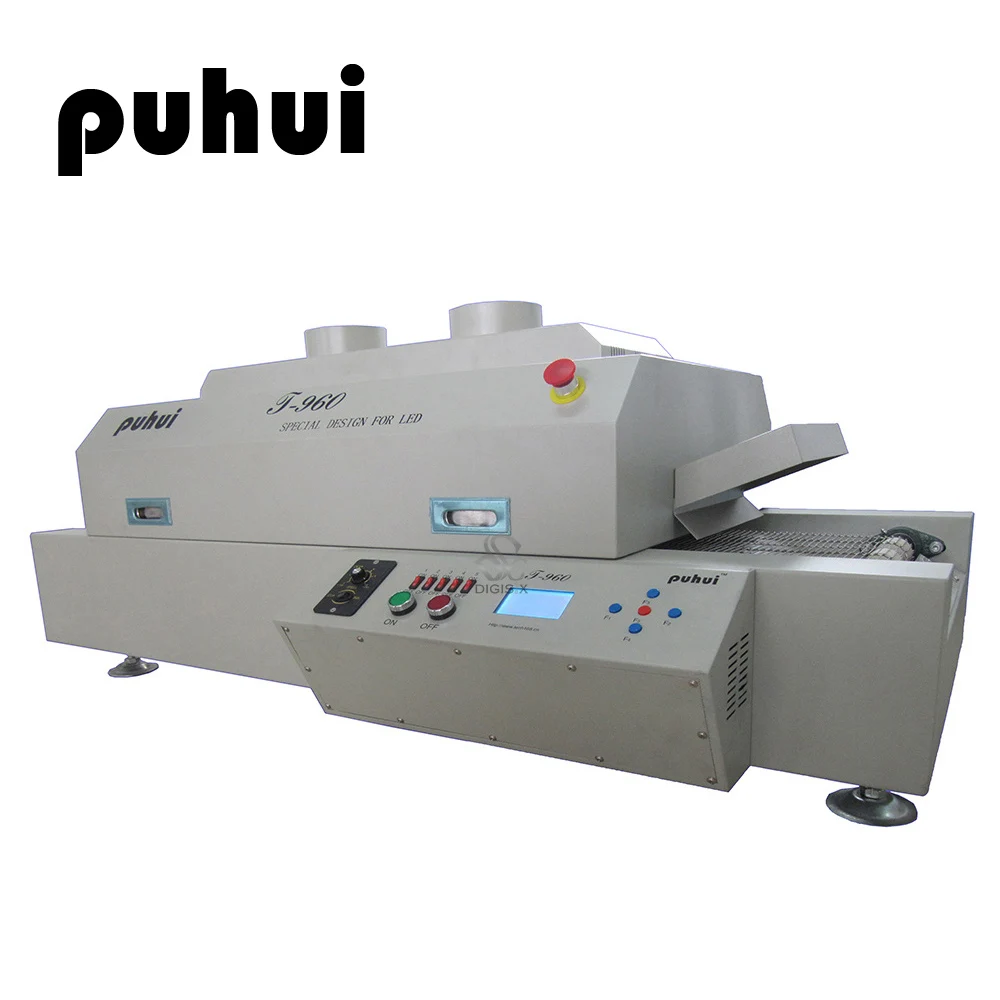 

PUHUI T-960 SMT Small Smart Reflow Welding Machine Equipment LED Reflow Oven PCB Soldering Infrared IC Heater BGA Rework Sation