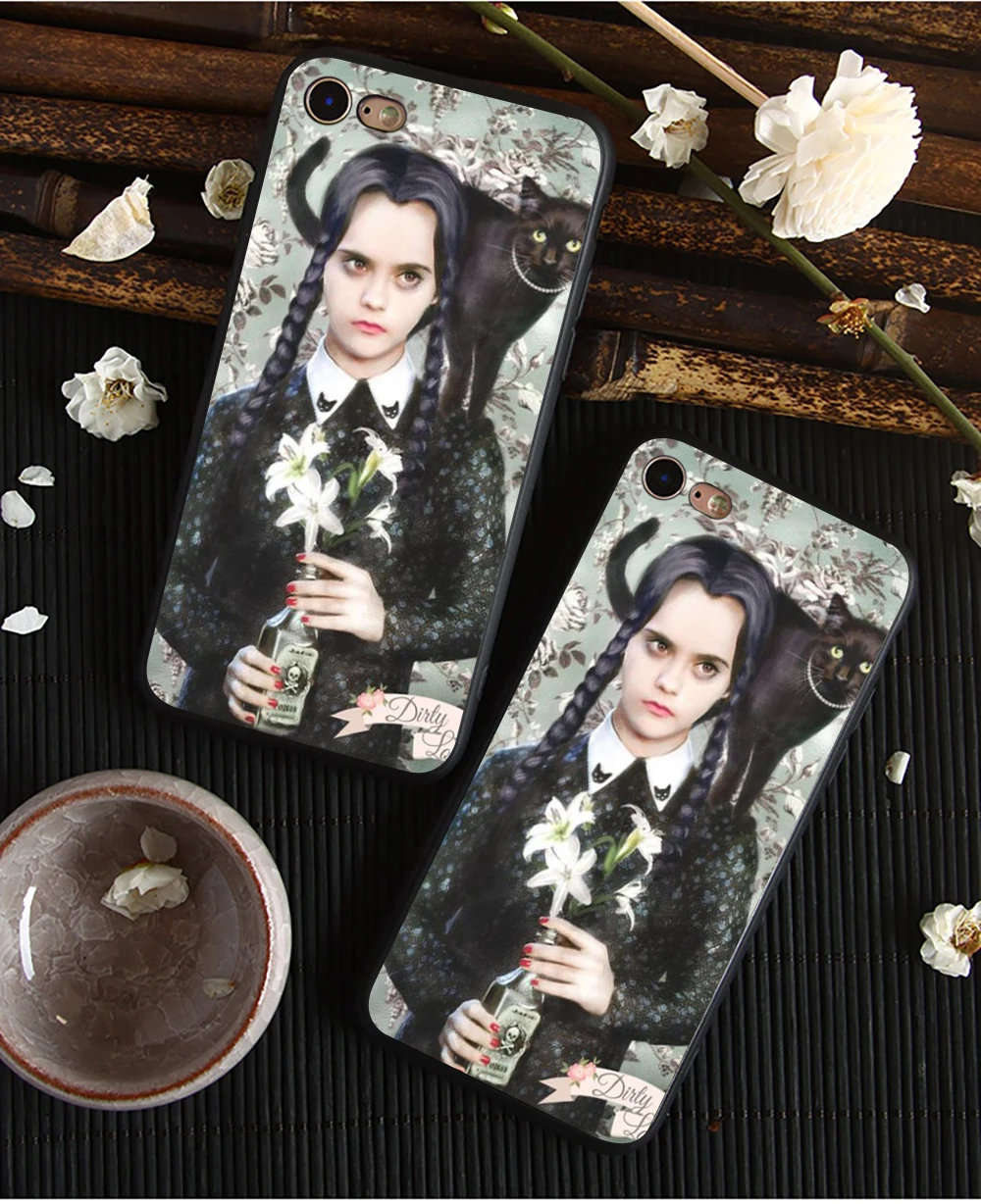 Weday Addams family чехол для телефона Apple iPhone 8 7 6 6S Plus X 5 5S 5C Мягкий Силиконовый Модный чехол