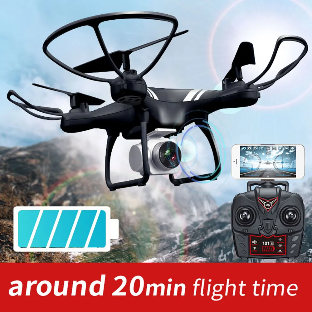 Дрон Lensoul с камерой 2 Мп HD FPV Wifi передача в реальном времени высота удержания 20