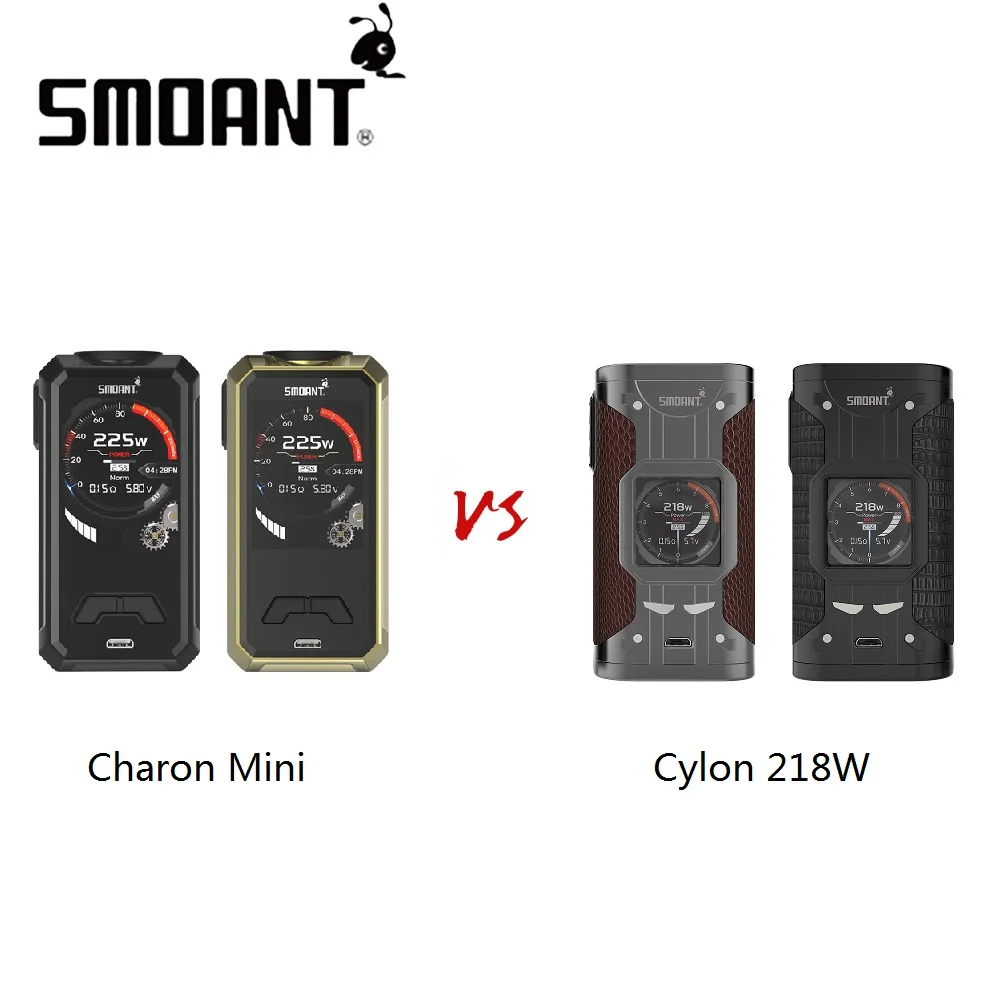 Buy  100% Original Smoant Charon Mini 225W MOD Vs Smoant Cylon 218W MOD No 18650 Battery Box Mod High Wa