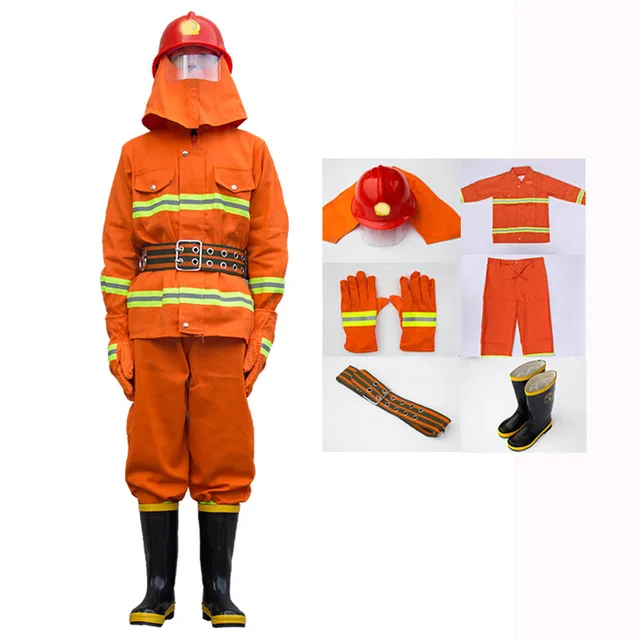 Fire Fighting Suit Safety Clothes Fireproof Flame retardant Protective