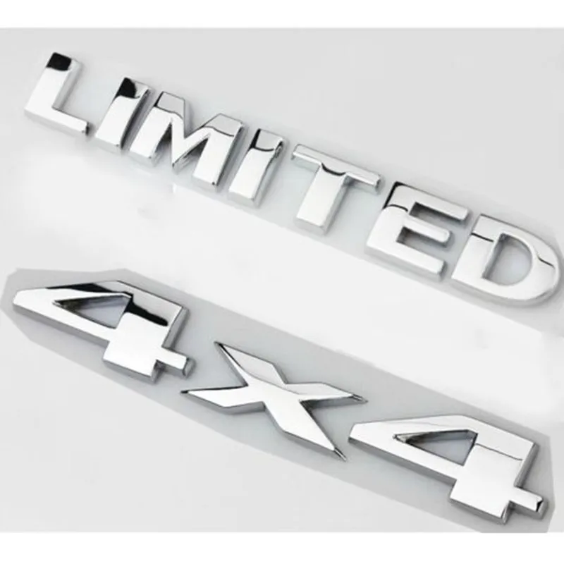 

2015 Hot New for Jeep ABS 3D Silver 4X4 Limited Decal Emblem Logo Sticker for JEEP free shipping