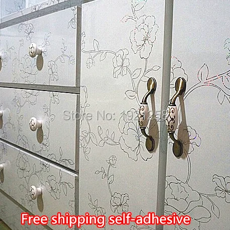 Waterproof wood furniture renovation stickers Self Adhesive  Wallpaper Rolls for Kitchen Furniture Bathroom 3D  Wall Stickers pure white wood grain self adhesive wallpaper closet waterproof pvc vinyl bedroom cabinet furniture door renovation wall sticker