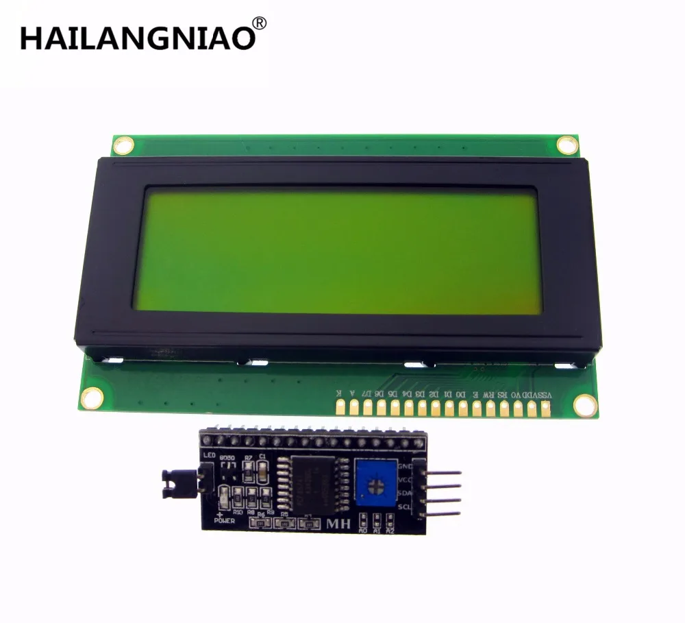 5 шт. ЖК-дисплей 2004 + I2C 20x4A синий экран HD44780 символьный ЖК-дисплей/w IIC/I2C