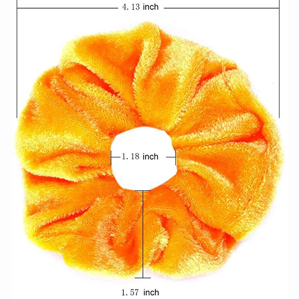 20 шт./упак. пончик эластичная Вельветовая повязка для волос Полезная резинки волос Веревка женский Хвостик Держатель волос фланелевая повязка на голову#25