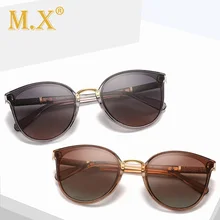 Mx фирменный дизайн, кошачий глаз, поляризационные солнцезащитные очки для женщин,, поляризационные солнцезащитные очки, женские, градиентные оттенки, Oculos Feminino, Uv400, S1960