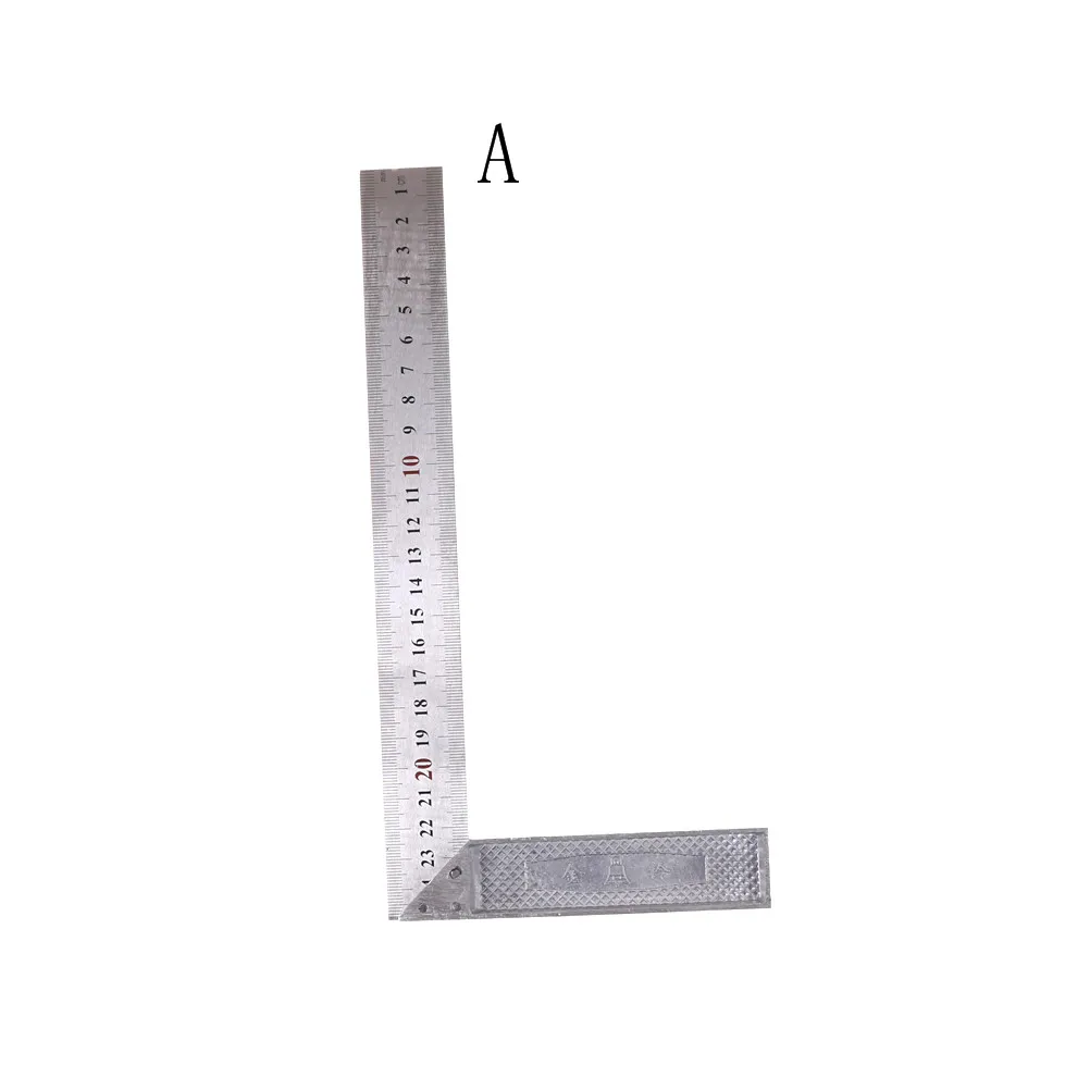 4 размера металлические стальные инженеры попробуйте квадратный набор деревянные измерительные правильные Угловые линейки 90 градусов измерительные инструменты инструмент - Цвет: A
