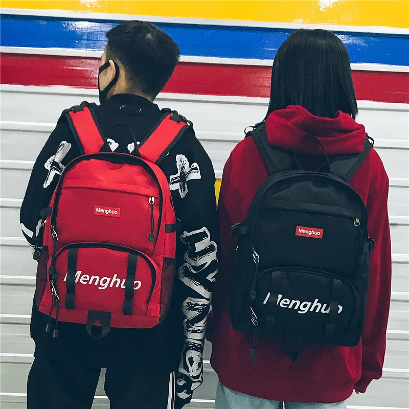 2017 Fashion School bag Waterproof Nylon Men Backpack Bag Women Mochila Escolar Travel Bag Rucksack Trekking Bag Menghuo Brand (64)
