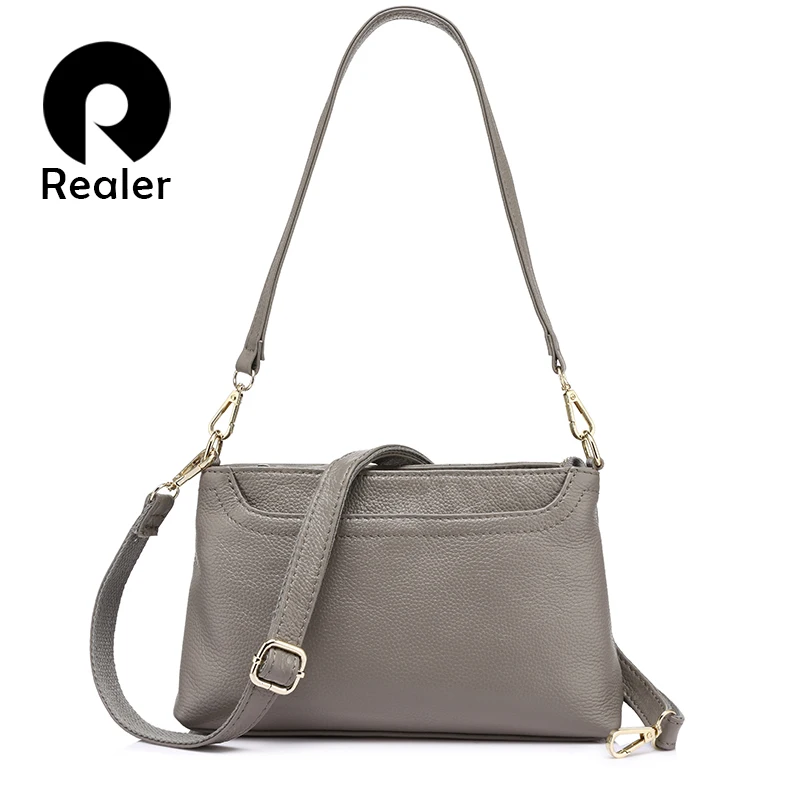 Женская сумка через плечо из натуральной кожи REALER|ladies messenger bag|bag ladieswomen shoulder bag |