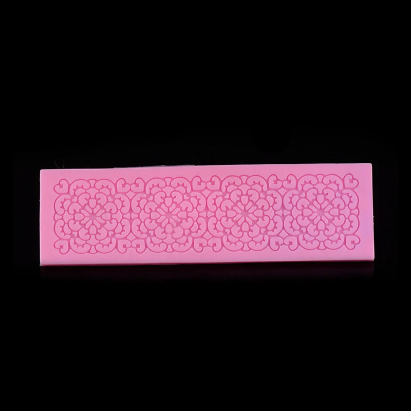 Rectangle Flower Lace Silicone Mat Fondant Cake Embossed Mold Sugar Decorating Tool Embossing | Дом и сад