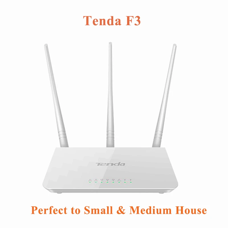 English Firmware 300M Wireless WiFi Router Tenda F3 Support 802.11g/b/n WiFi Repeater WDS WPS