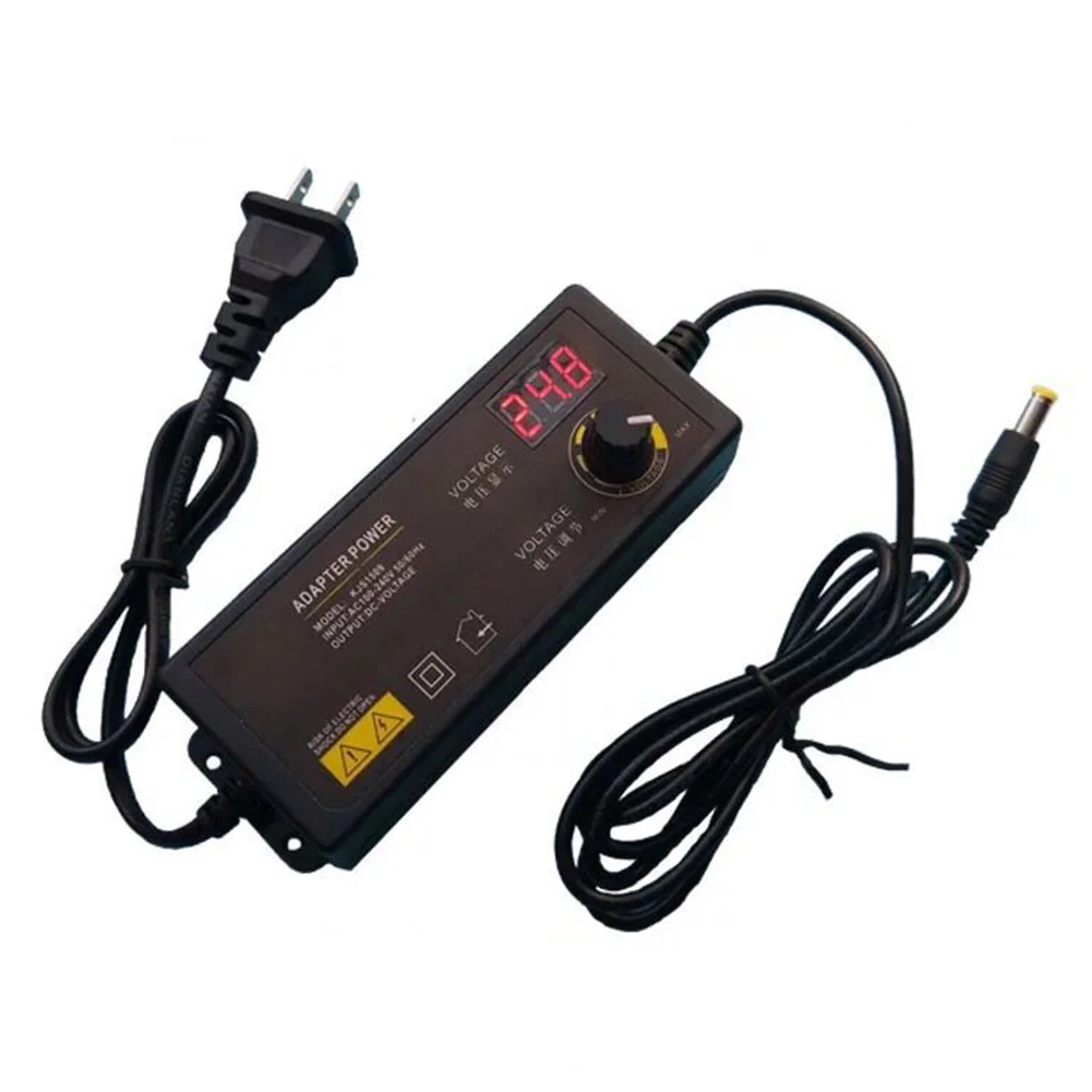 

Motor LED Display Durable Speed Controller Power Adapter Safe Accessory Adjustable Voltage Plug Electric Anti Interference