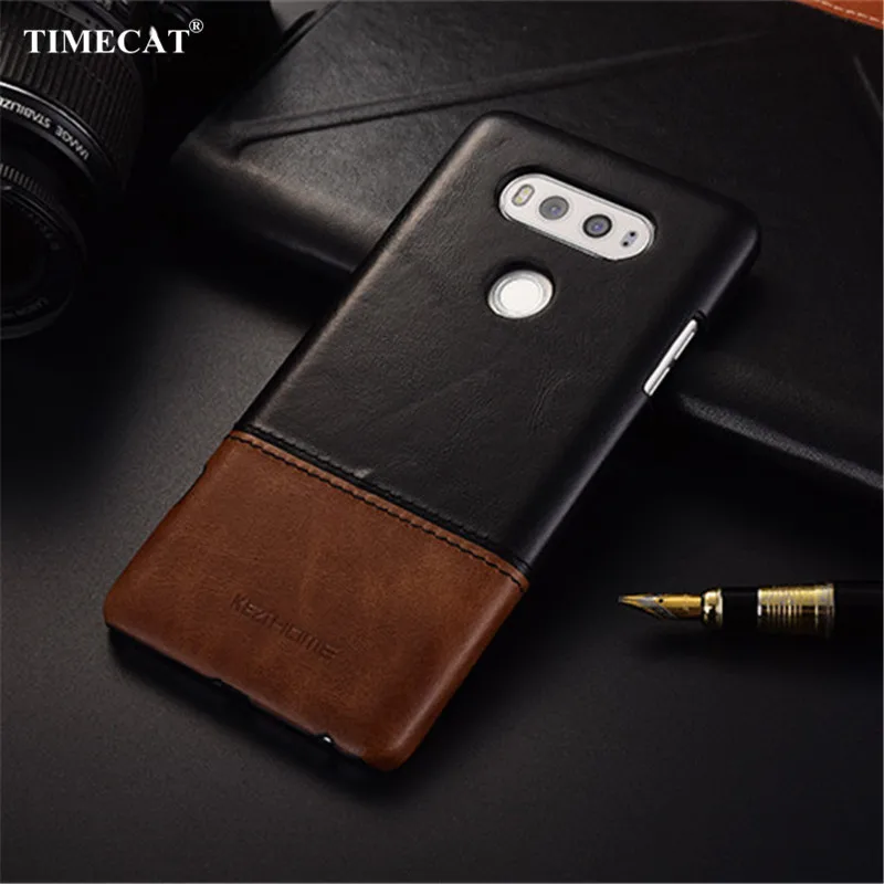 

Timecat brand thin retro genuine leather case For LG V20 back cover phone cases and covers vintage shell fitted bumper