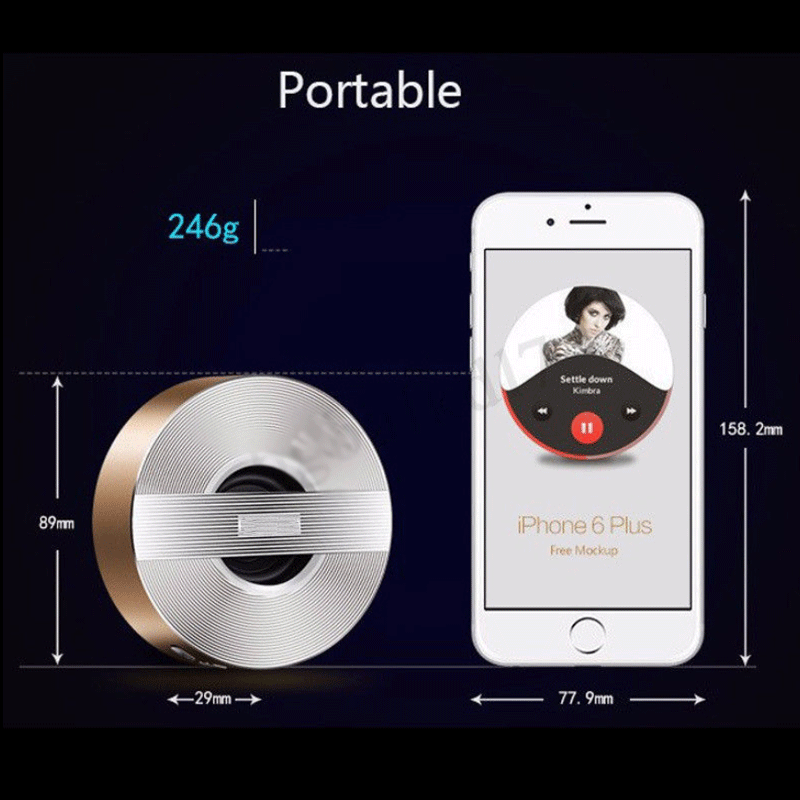 Портативный Bluetooth беспроводной динамик Мини Бас Звук для смартфона планшета