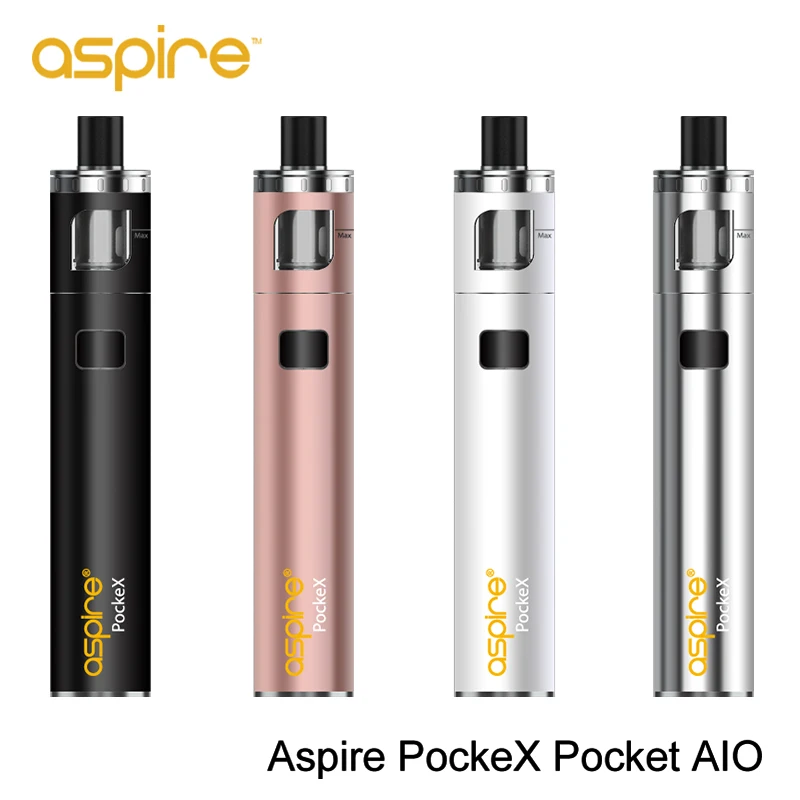 5pcs/lot Aspire PockeX Pocket AIO Kit 1500mAh built in battery and 2ml ejuice Capacity Tank