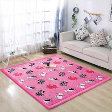 2 см толстый ковер татами коралловый флис бархатный ковер для спальни толстый детский игровой коврик lvingroom большой размер