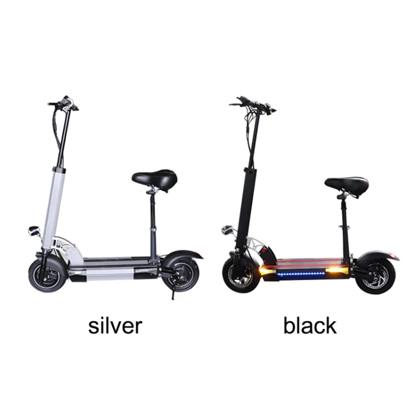 Best 48V500W Electric Scooter 10 inch Motor Wheel 26AH Lithium Battery Adult kick e scooter No tax folding patinete electrico adulto 1