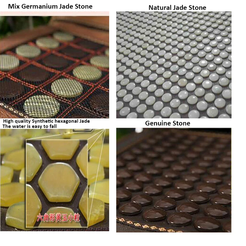Диван Нефритовый камень инфракрасная Подогреваемая массажная подушка температурный дисплей кровать коврик забота о здоровье Подогрев Нефритового матраса анион 50X150 см