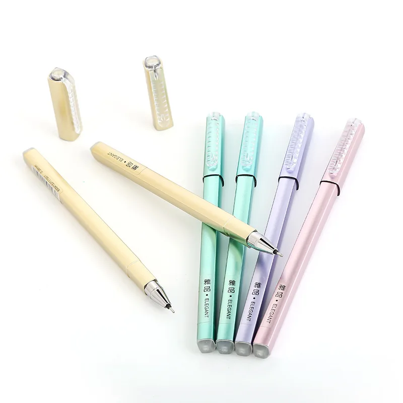 4pcs/lot Erasable Gel Pen Ink Refill Metal Pen Rod for Kids Students Writing Signature Gift Stationery Escolar Papelar