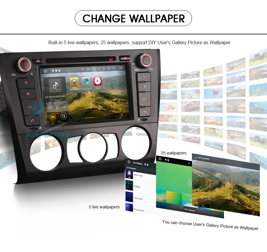 Top Autoradio Android 7.1 DAB+ GPS WiFi Bluetooth Car CD DVD Navi for BMW 1 Serie E81 E82 E87 E88 Door Hatchback Coupe Convertible 9