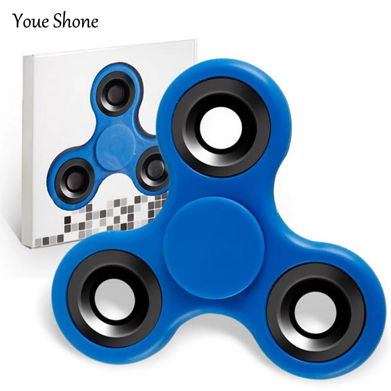 4 цвета EDC Непоседа счетчик Tri-блесны ручной Spinner Для аутизма и СДВГ детей взрослых