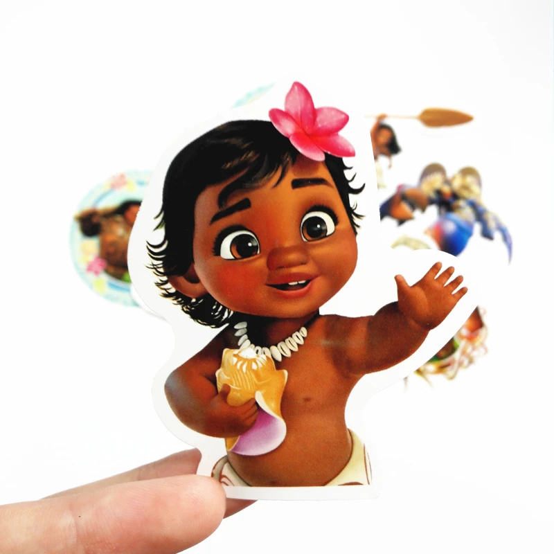 11 шт./лот moana ноутбук Холодильник Скейтборд тележка чехол наклейки рюкзак столы водонепроницаемый стикер автомобиля