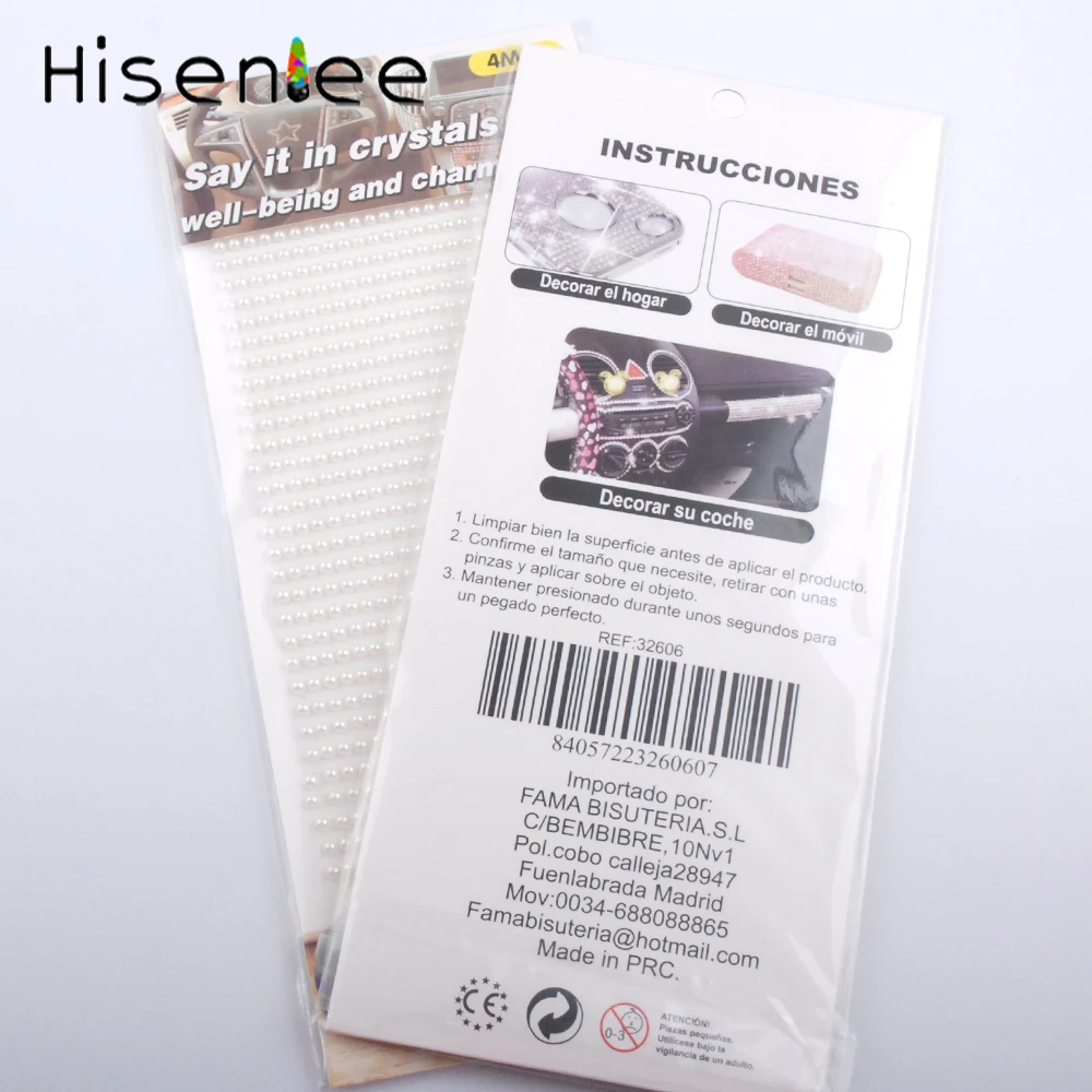 Hisenlee-3MM-White-Pearl-750pcs-set-Acrylic-Crystals-Rhinestones-Car-Decal-Decor-DIY-Nail-Art-Styling (5)