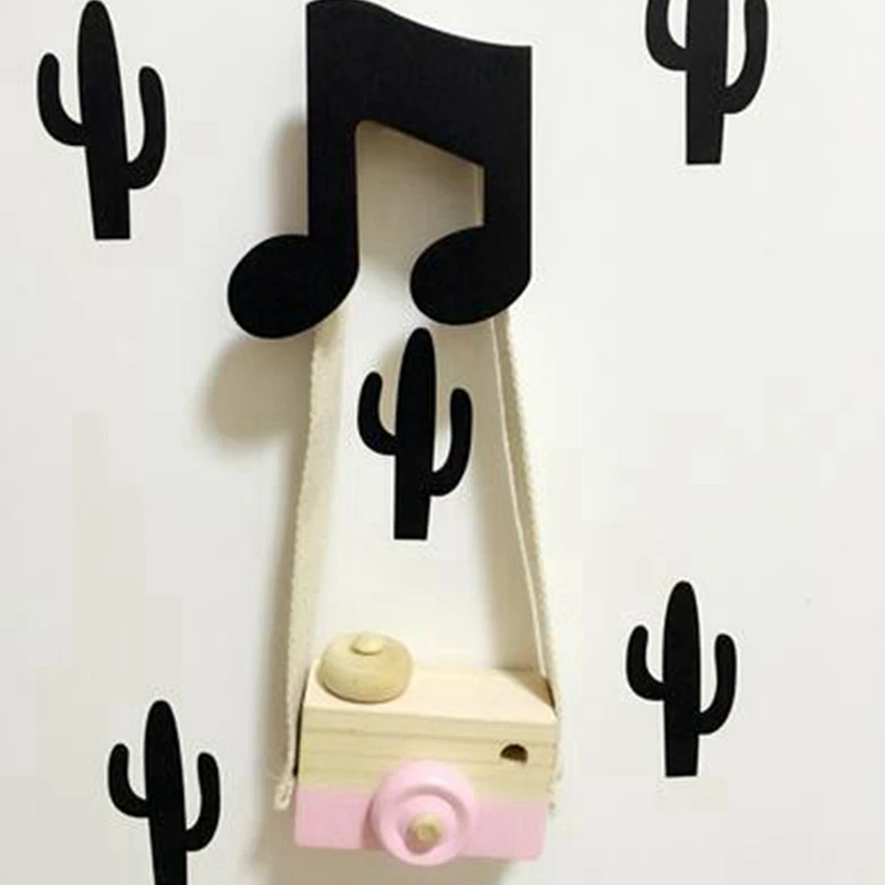 

Creative Musical Notes Decorative Wall Hooks Kids Wooden Clothes Hook Children Room Hanger Hook