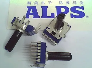 

2PCS/LOT ALPS brand RK14K type potentiometer, 203B shaft length 21MM