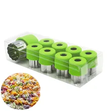 9 шт. мини-формы из нержавеющей стали для детей с бабочкой и лапшей, фруктовые овощные формы для вырезания печенья, набор детской кухонной формы для еды