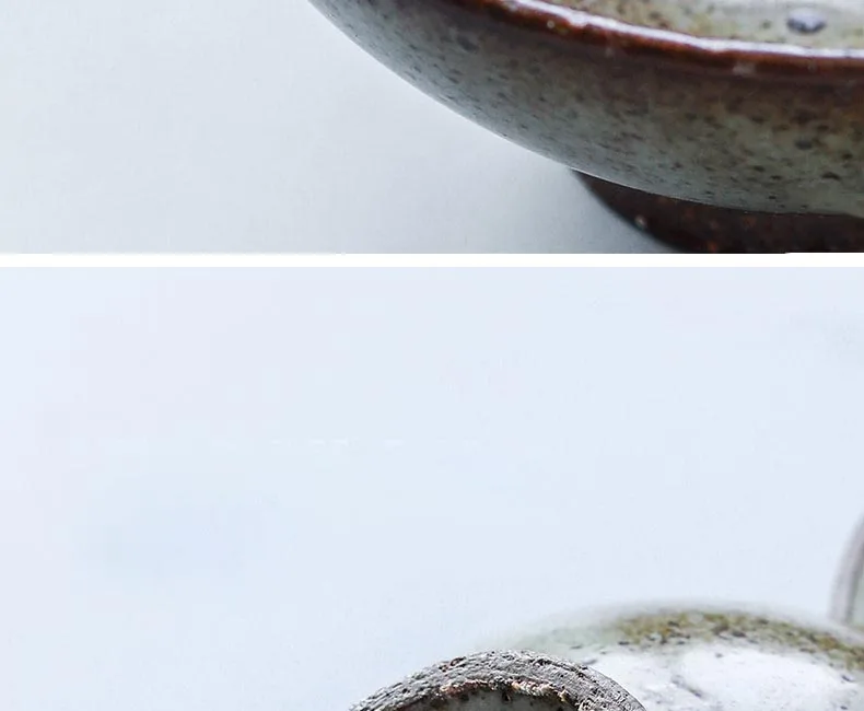 Японская грубая керамическая посуда ручной работы винтажная керамическая миска для супа миски для риса домашние миски для лапши контейнер для фруктового салата